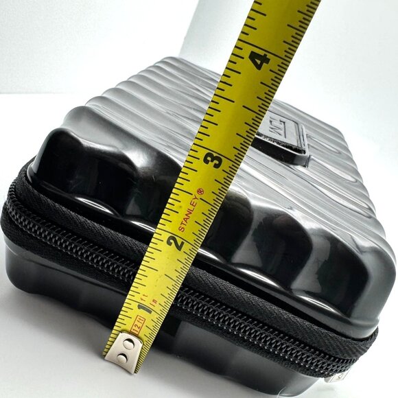 Tumi For Delta Mini Zip Travel Toiletries Amenity Hardcase Black Empty Case Only - Picture 4 of 7